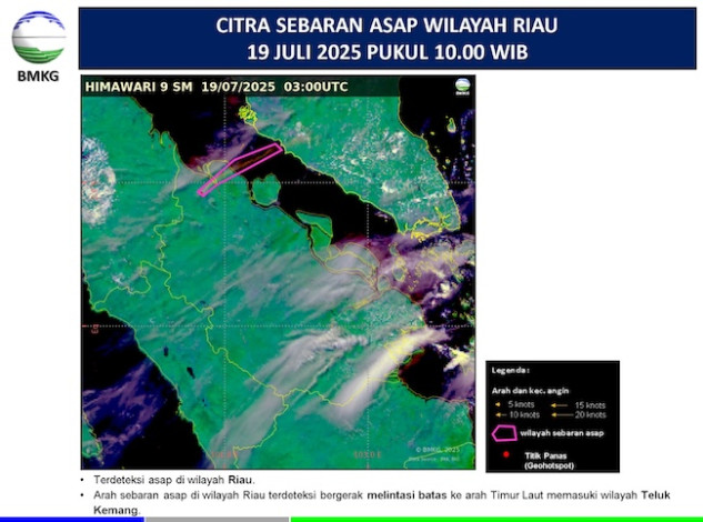 Kabut Asap Karhutla dari Sumatera Mulai Selimuti Wilayah Malaysia