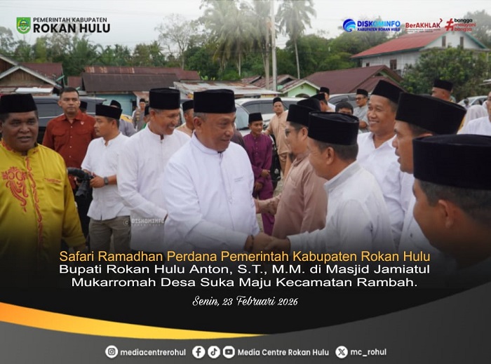 Safari Ramadan Perdana di Suka Maju, Bupati Rohul Anton Bawa Berkah untuk Tanah Kelahiran