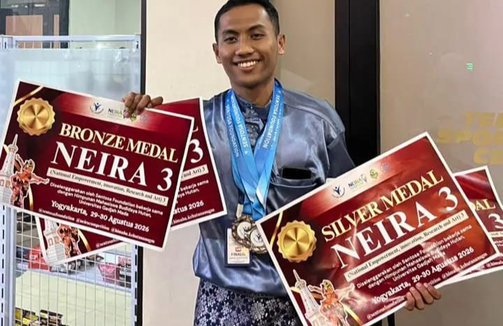 Anak Desa Bencah Kelubi Tembus Ajang Nasional, Rafi Raih Dua Medali di UGM