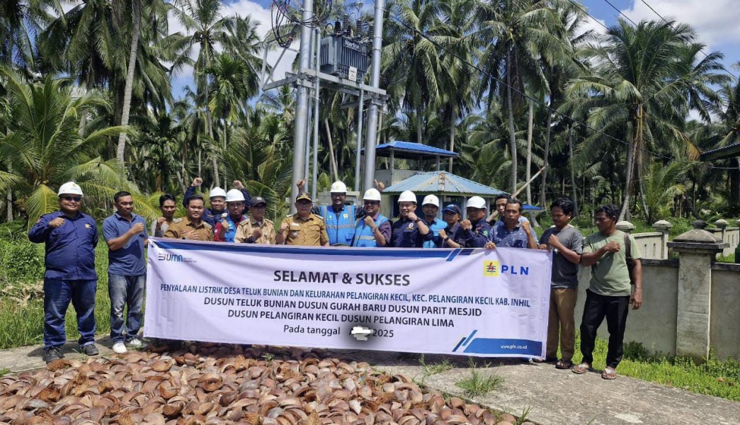 Listrik Mengalir di Pelangiran Kecil dan Teluk Bunian, Warga: Penantian Puluhan Tahun