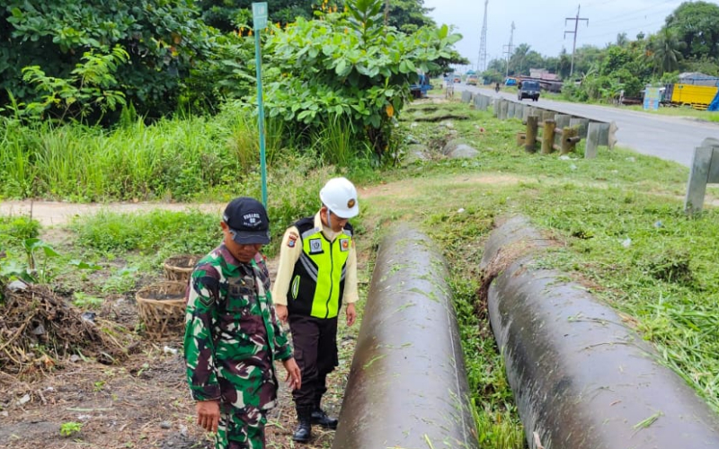 TNI–Security PHR Intensifkan Pengamanan Jalur Pipa di Jalan Soekarno Hatta