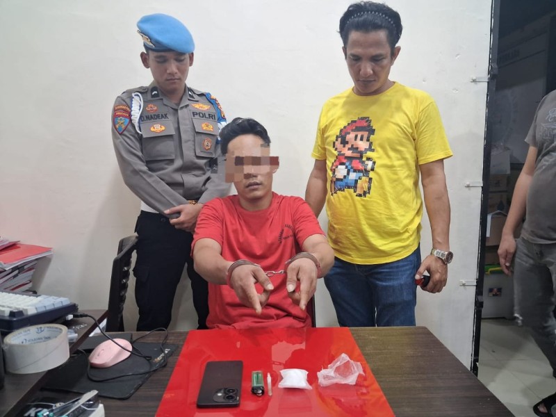 Komitmen Berantas Narkoba, Polres Rokan Hulu Amankan Pengedar Sabu 26,13 Gram di Pasir Pengaraian