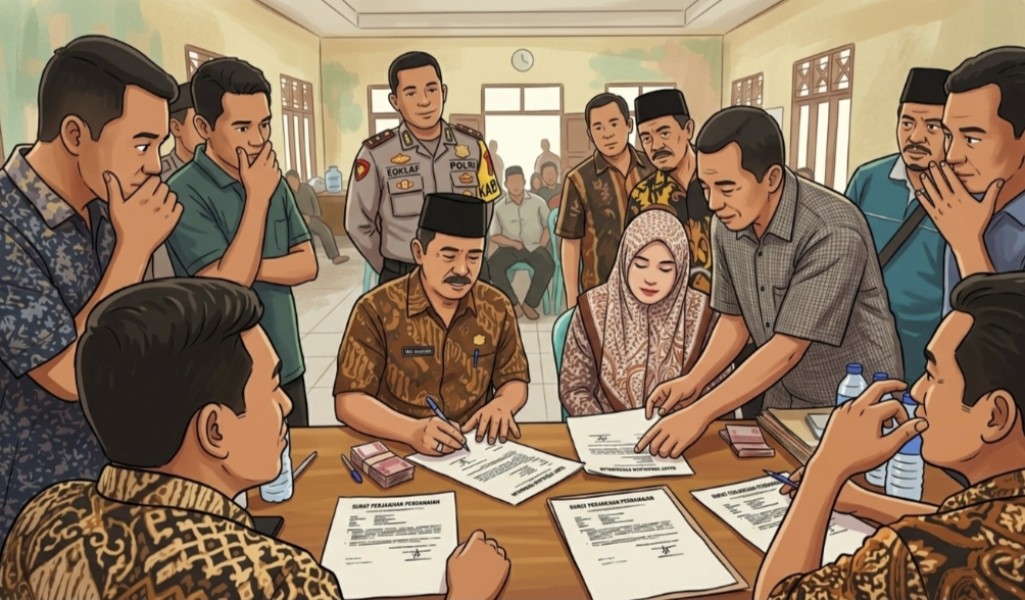 Heboh! Kasus Dugaan Pelecehan Kades Belantaraya di Inhil Berakhir Damai, Kompensasi Diminta Pelapor Rp25 Juta