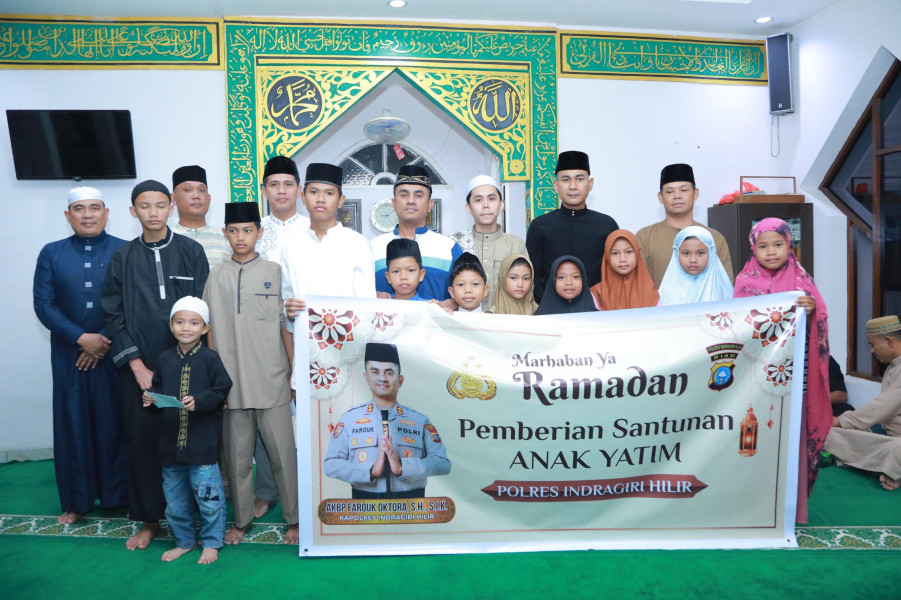 Program Ramadhan, Kapolres Inhil akan Santuni Anak Yatim setiap usai Sholat Tarawih