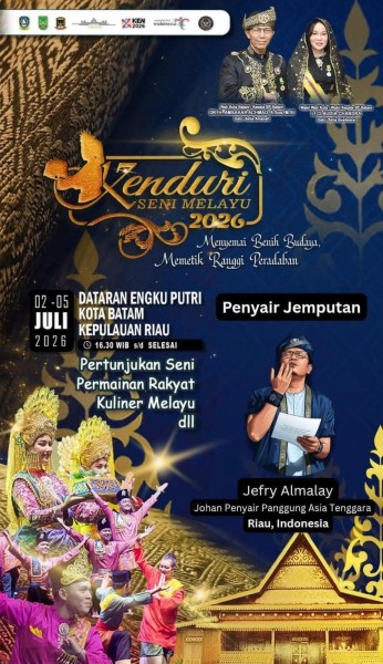 Bikin Bangga Riau! Ketua DPRD Riau Puji Jefri Al Malay yang Bakal Tampil di Kenduri Seni Melayu 2026: Marwah Melayu Kita Berdiri Tegak
