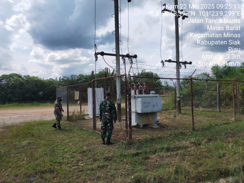 Babinsa Koramil 03/Minas Aktif Kawal Penguatan Binter SKK Migas PT. PHR Minas
