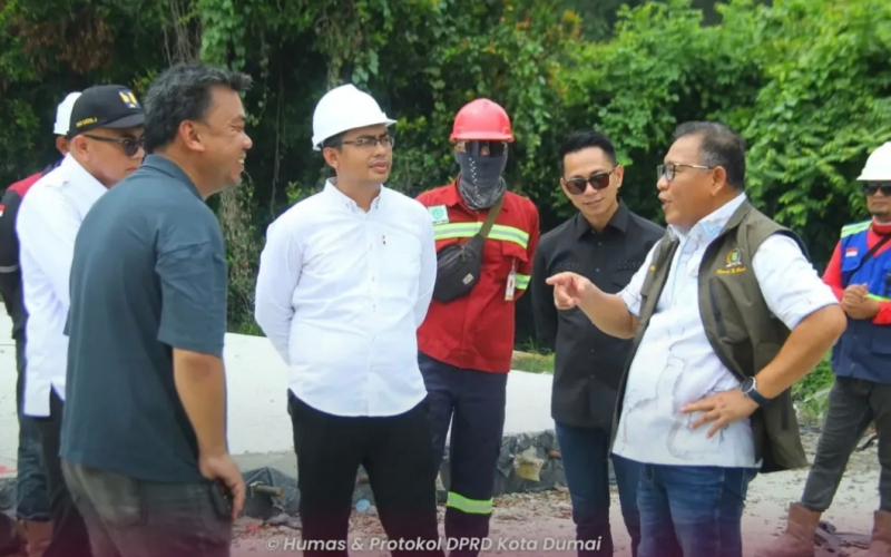 Proyek Jalan Soekarno Hatta Retak, Komisi III DPRD Dumai Minta Dinas PU Evaluasi