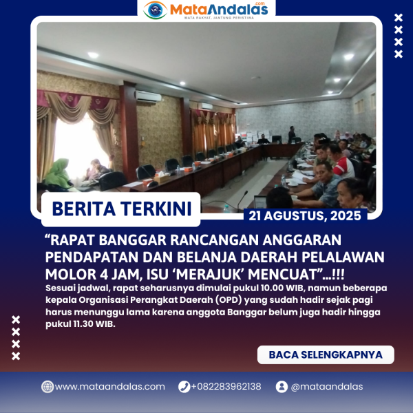 Rapat Banggar RAPBD Pelalawan Molor 4 Jam, Isu ‘Merajuk’ Mencuat