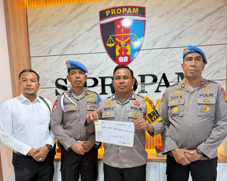 Bantah Isu Miring, Polres Kampar Buktikan Transparansi, Hasil Tes Urine Personel Negatif Narkoba!