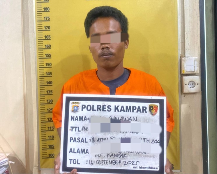 Pria 28 Tahun Cabuli Remaja Berulang Kali, Kini Pelaku di Bui di Polres Kampar