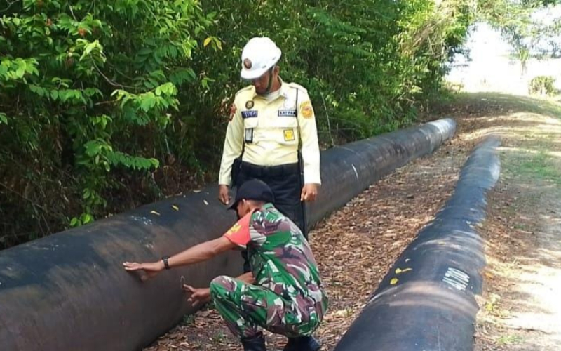 Melalui Babinsa, Dandim Dumai Komitmen Jaga Infrastruktur Strategis Negara