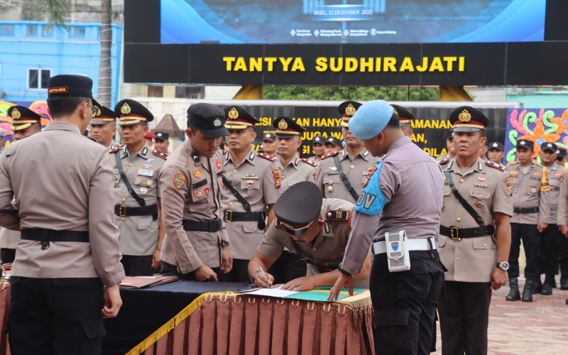 5 Pejabat Polres Dumai Bergeser Jabatan, Kapolres Tekankan Peningkatan Pelayanan Masyarakat