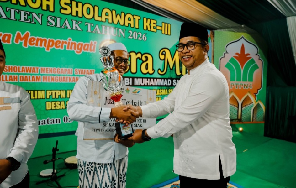 Pemkab Siak Apresiasi PTPN IV PalmCo Rangkul Ratusan Santri Melalui Festival Hadroh