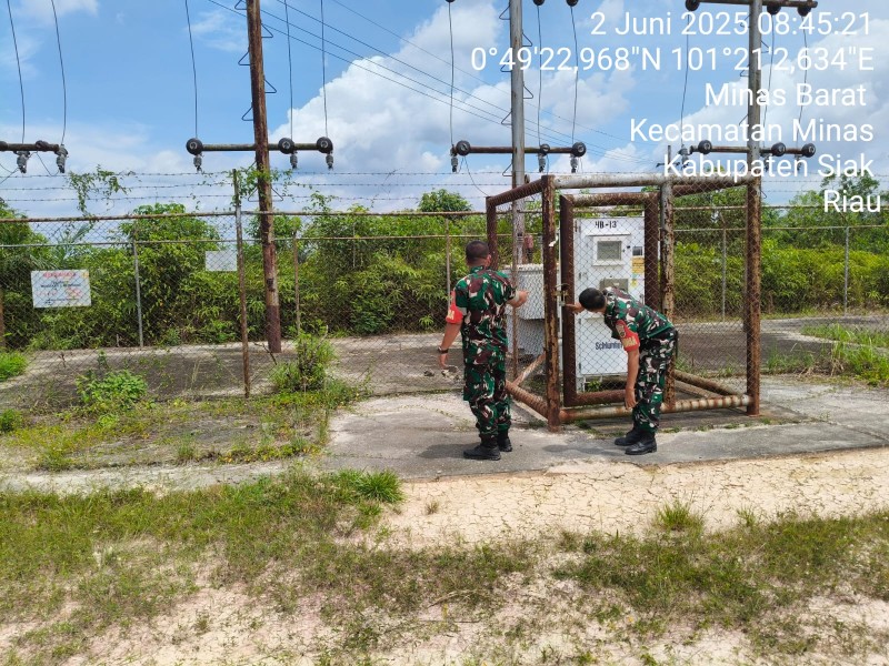 Penguatan Pembinaan Teritorial SKK Migas PT. PHR Sektor Korem 031/WB di Minas Berjalan Aman