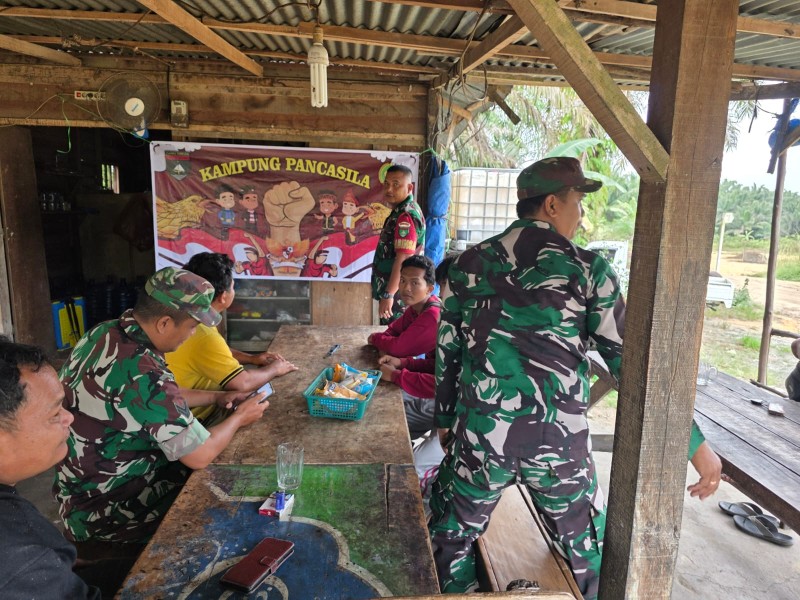 Babinsa Koramil 03/Minas Gelar Sosialisasi Nilai-Nilai Pancasila di Minas Jaya