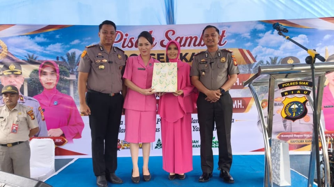 Pisah Sambut Kapolsek Kandis, Kompol Bagus Tegaskan Komitmen Jaga Kamtibmas dan Cegah Karhutla