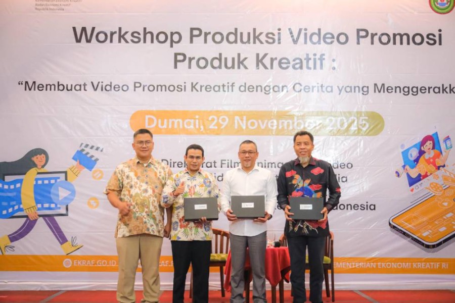 Workshop Produksi Video Promosi Produk Kreatif Digelar di Dumai, Pemko Dorong Jadi Agenda Rutin