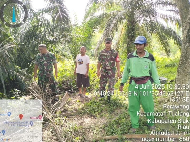 Babinsa Koramil 04/Perawang Gencarkan Patroli Karhutla, Pastikan Wilayah Bebas Asap