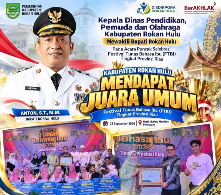 Rokan Hulu Raih Juara Umum FTBI Tingkat Provinsi Riau 2026