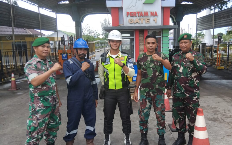 Patroli Koramil 01 Dumai Sisir Objek Vital dan Pusat Keramaian Kota Dumai