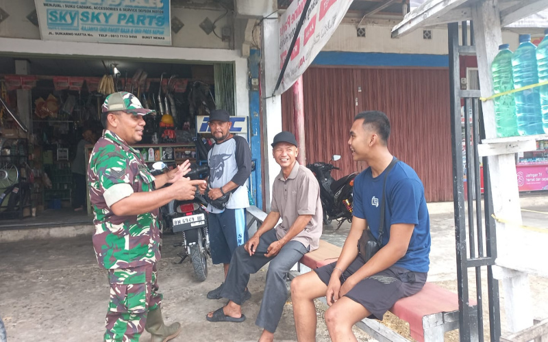 Sertu Roni Sandra Gandeng Security PHR, Patroli di Area Pipa Minyak