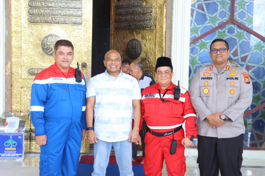 Wakapolda Riau Kunjungi Dumai Islamic Center, Dalam Rangka Peringatan Isra Miraj