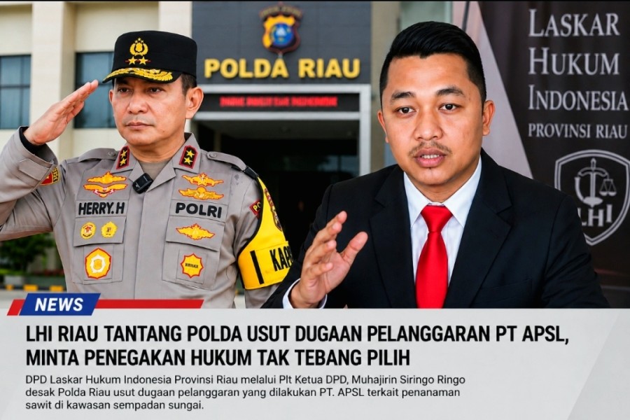Muhajirin Siringo Ringo Desak Polda Riau Berani Tindak Dugaan Pelanggaran Sempadan Sungai oleh PT APSL