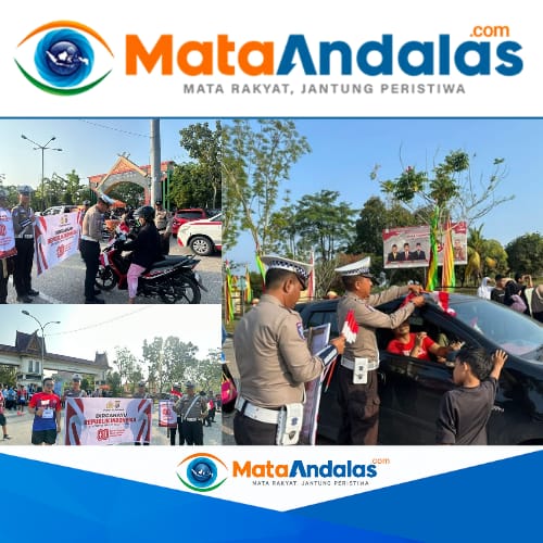 Merah Putih Membanjiri Jalanan Pelalawan di Tangan Satlantas