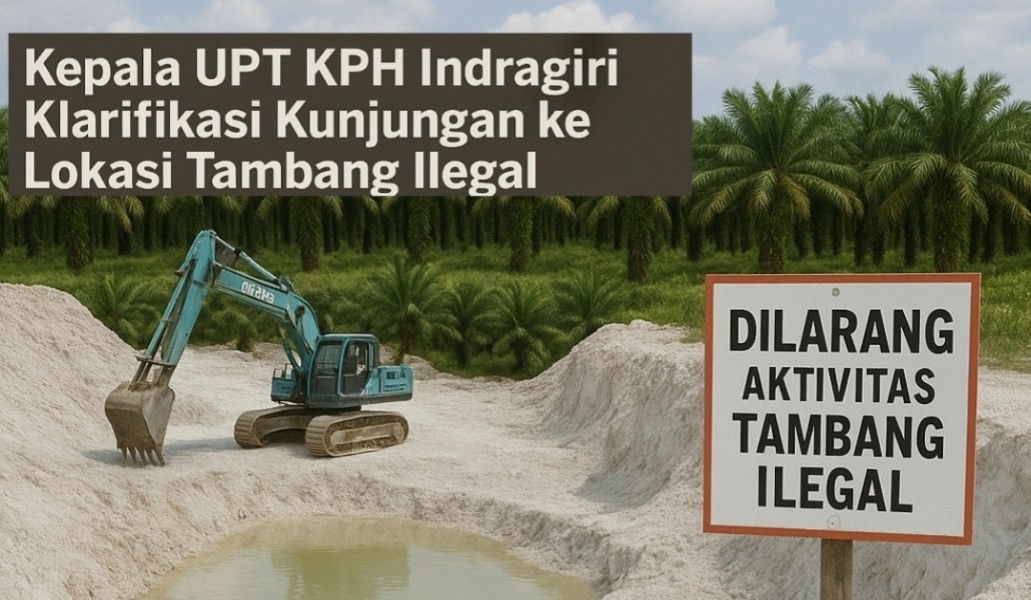 Ini Klarifikasi Kepala UPT KPH Indragiri Terkait Kunjungan Ke Tambang Galian C Ilegal di Batang Gansal
