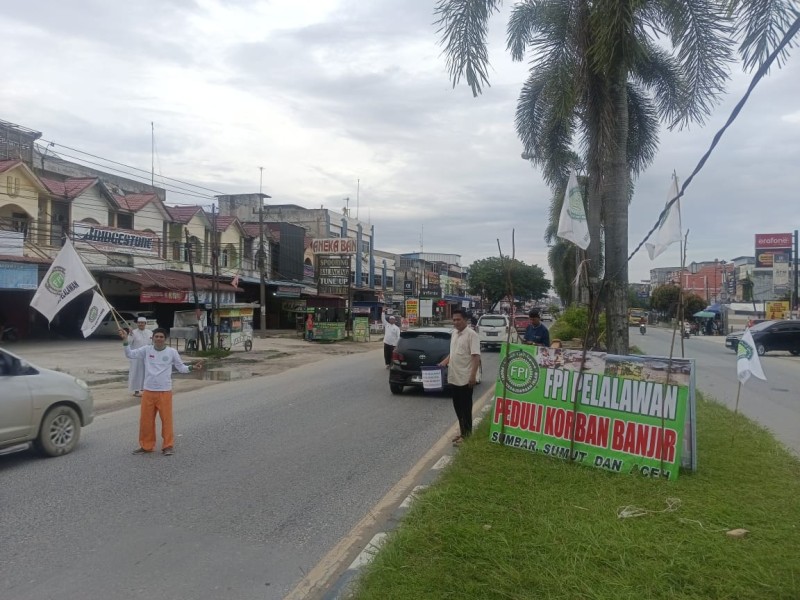 FPI Pelalawan Lanjutkan Galang Dana Peduli Korban Banjir Aceh, Terkumpul Rp5,1 Juta