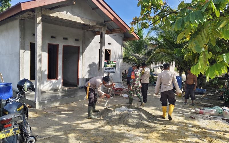 Satgas Gesa Penyiapan RTLH Jelang Penutupan TMMD ke 124 Kodim Dumai