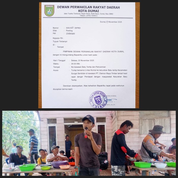 Warga Batu Teritip Kecewa Turlap DPRD Batal, Konflik Tanah dan CSR PT Diamond Raya Timber Belum Ada Kejelasan