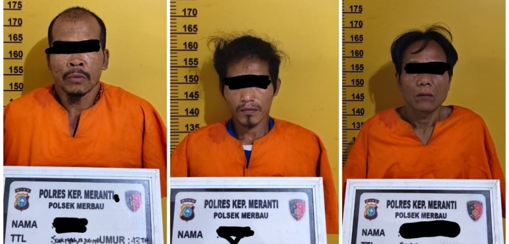 Gerak Cepat Polsek Merbau Tiga Pencuri Serang Walet Dibekuk Hanya Dalam Hitungan Jam