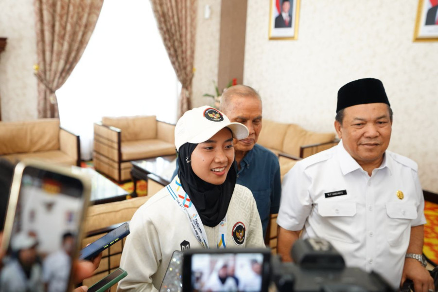 Menang SEA Games, Plt Gubri Sambut Kedatangan "Spider Women" Riau di VIP Lancang Kuning