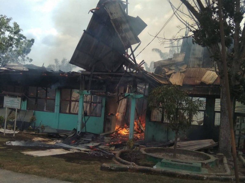 Kebakaran Kembali Terjadi di Ponpes Nurul Yakin Dayun, Kantor Ludes Terbakar