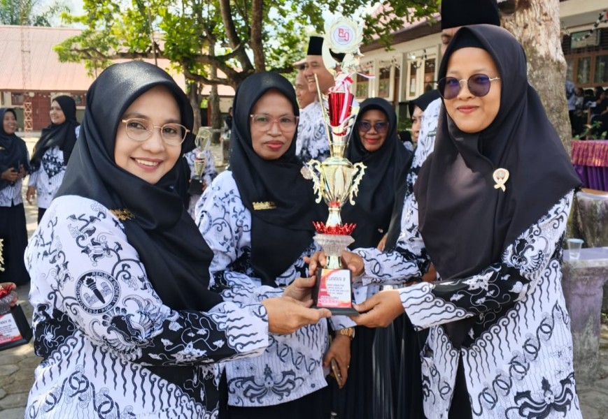 SDN 03 Minas Barat Raih Juara 2 Lomba Senam HUT PGRI ke-80 se-Kecamatan Minas