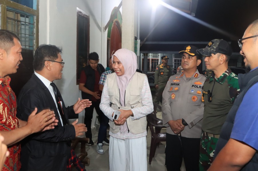 Kapolres Inhil Bersama Forkopimda Laksanakan Patroli Bersama Pengamanan Natal 2025 dan Tahun Baru 2026