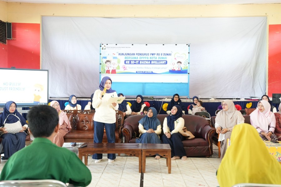 Persatuan Wanita Patra Pertamina Patra Niaga Kilang Dumai dan DPPA Kota Dumai Tanamkan Budaya Anti-Bullying di SD IT Brilliant