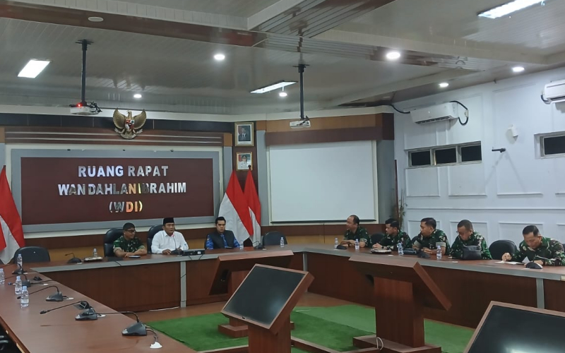 Tim Mabes TNI Koordinasi dengan Wawako Dumai, Perkuat Strategi Pencegahan Karhutla