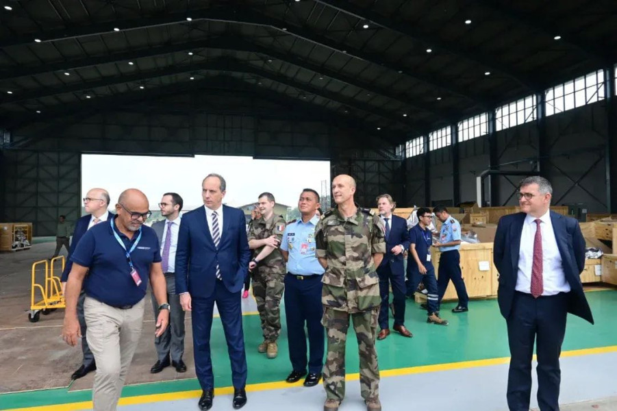 Dubes Prancis Tinjau Kesiapan Fasilitas Pesawat Tempur Rafale di Lanud Roesmin Nurjadin