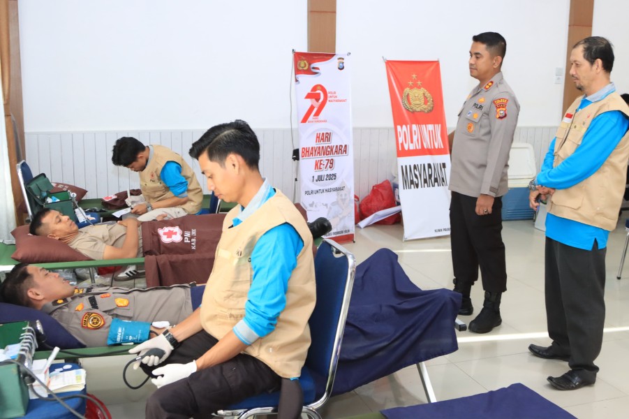 Polres Inhil Gelar Pemeriksaan Kesehatan Gratis dalam Rangka Hari Bhayangkara
