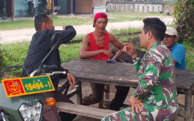 Serma N Sinurat Rutin Gelar Komsos, Bentuk Pendekatan dan Silaturahmi Kepada Masyarakat