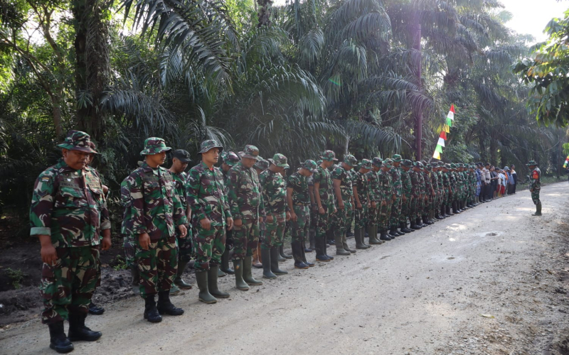 Hari Ke 18 TMMD Kodim Dumai, Pengerasan Jalan Sukajadi Capai 90 Persen