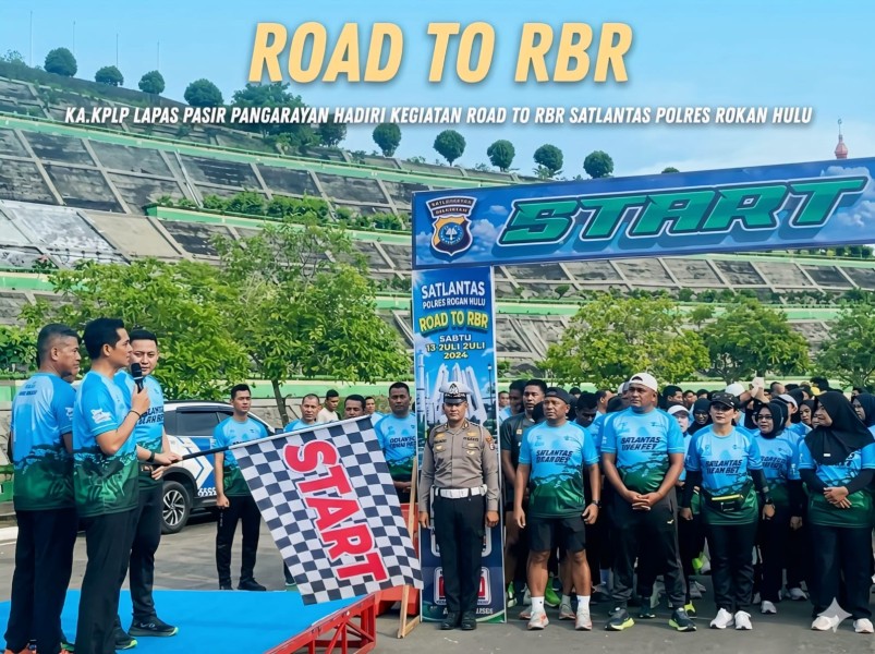 Perkuat Sinergitas Antarinstansi, Lapas Pasir Pangarayan Meriahkan Road to Riau Bhayangkara Run 2026