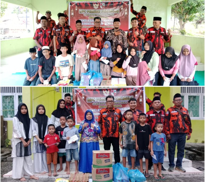 Ramadhan Penuh Berkah, MPC Pemuda Pancasila Rohul Tebar Kepedulian untuk Anak Yatim