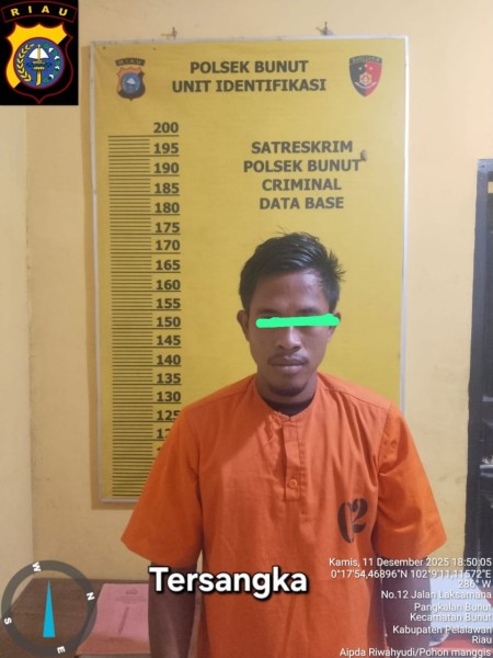 Polsek Bunut Amankan Pelaku Persetubuhan Anak di Bawah Umur