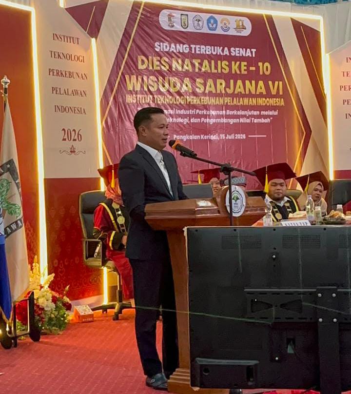 Wakil Bupati Pelalawan Hadiri Dies Natalis ke-10 dan Wisuda VI ITP2I