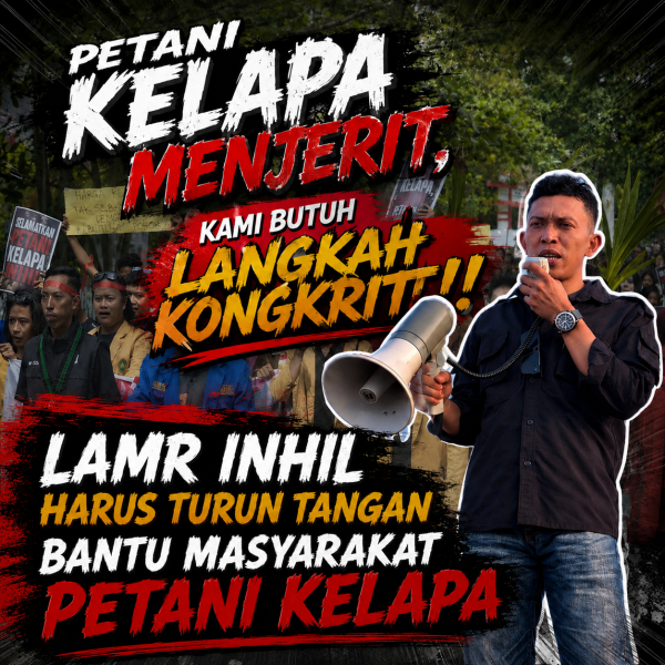 Purwanto Minta LAMR Inhil Ikut Suarakan Jeritan Petani Kelapa Sungai Buluh