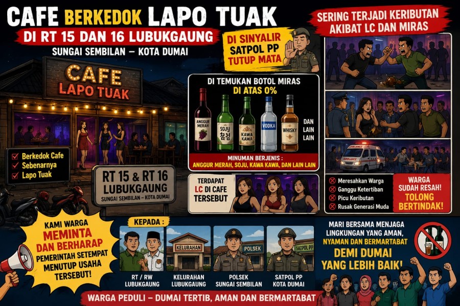 Cafe Berkedok Lapo Tuak di Jl PU Lama Diduga Jadi Sarang LC & Miras, Warga: Pemerintah Seolah Tertidur