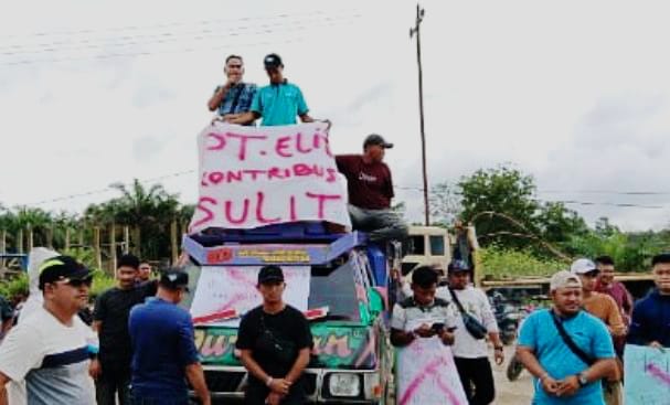 Aksi Damai AMM-KL Guncang Langgam: Desak PT EMP Bentu Aspal Jalan dan Serap Tenaga Lokal